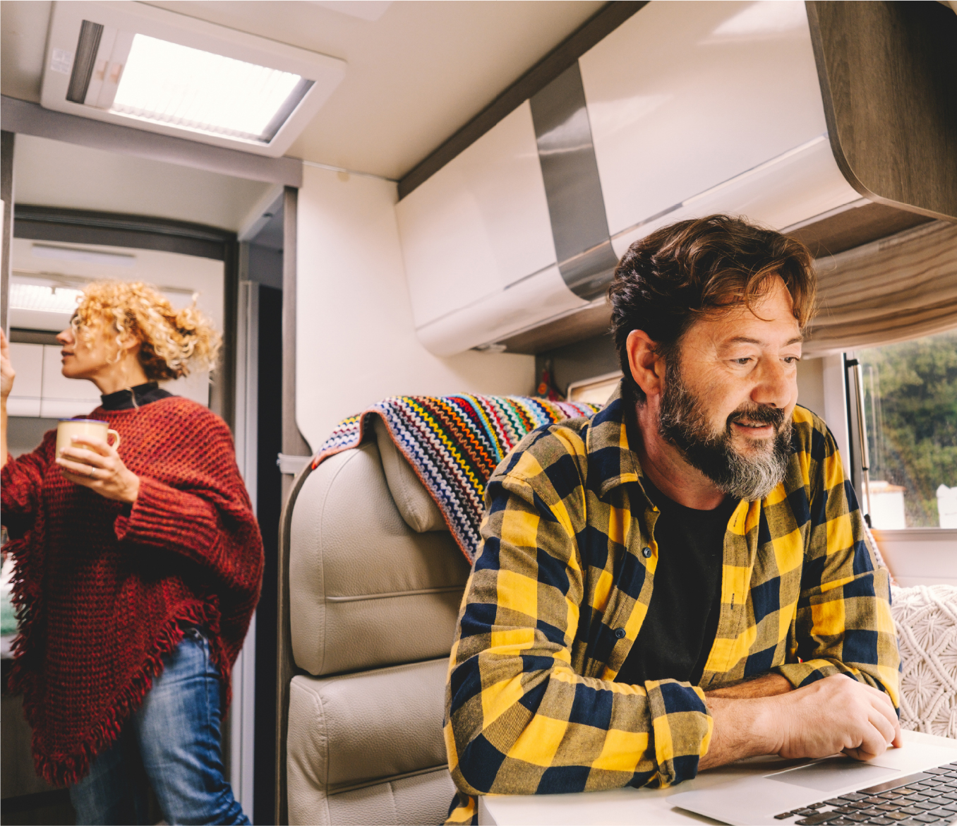 Patient receiving cosmetic treatment at a beachside resort